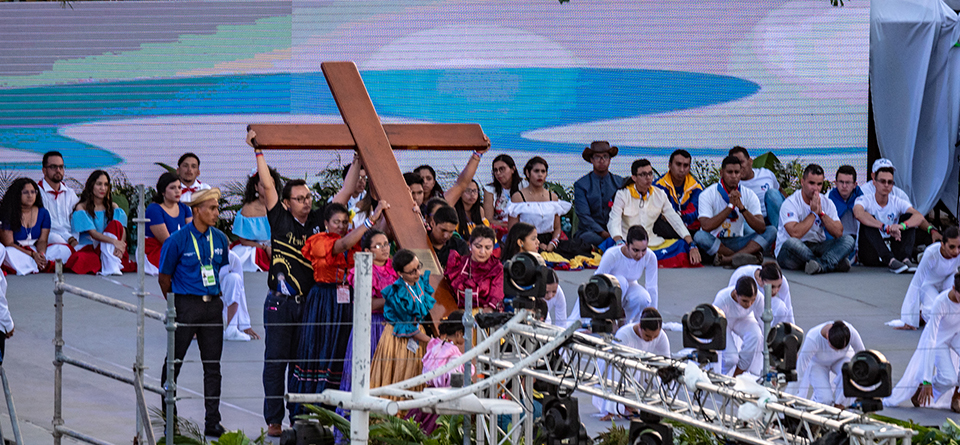 Via Crucis at World Youth Day 2019 Panama. Image: Diocese of Parramatta.