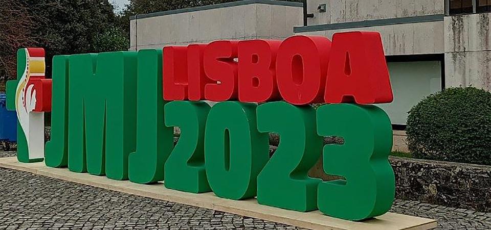 Signage promoting the 2023 World Youth Day in Lisbon, Portugal. Image: Vatican News
